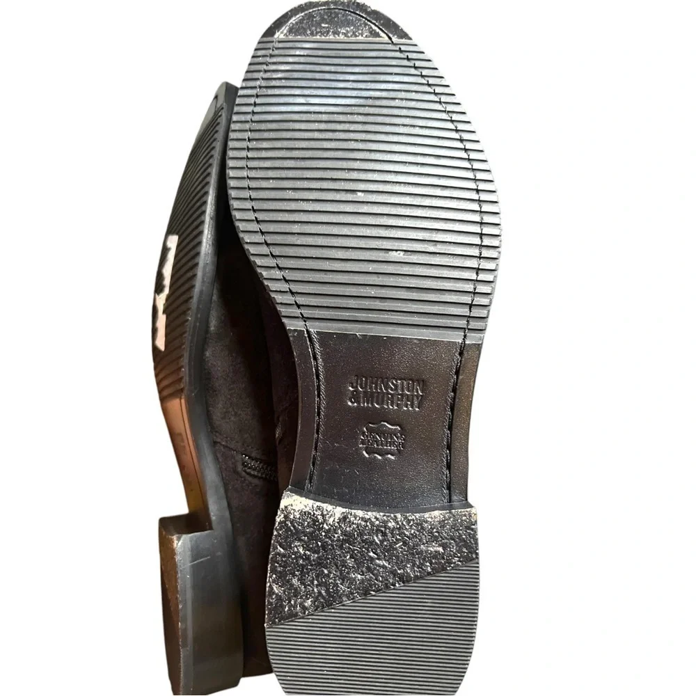 ▶️ Johnston & Murphy ◀️ Darby Snap Bootie All Leather Black Suede Women’s 8